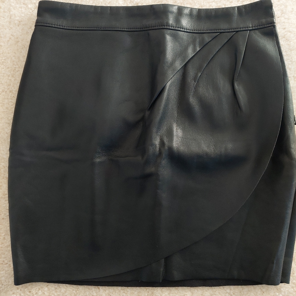 Express Faux Leather Mini Skirt